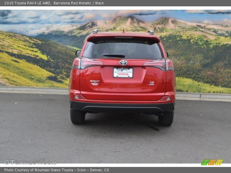 Barcelona Red Metallic / Black 2016 Toyota RAV4 LE AWD
