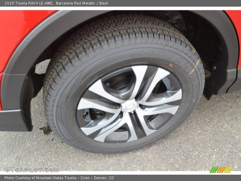 Barcelona Red Metallic / Black 2016 Toyota RAV4 LE AWD