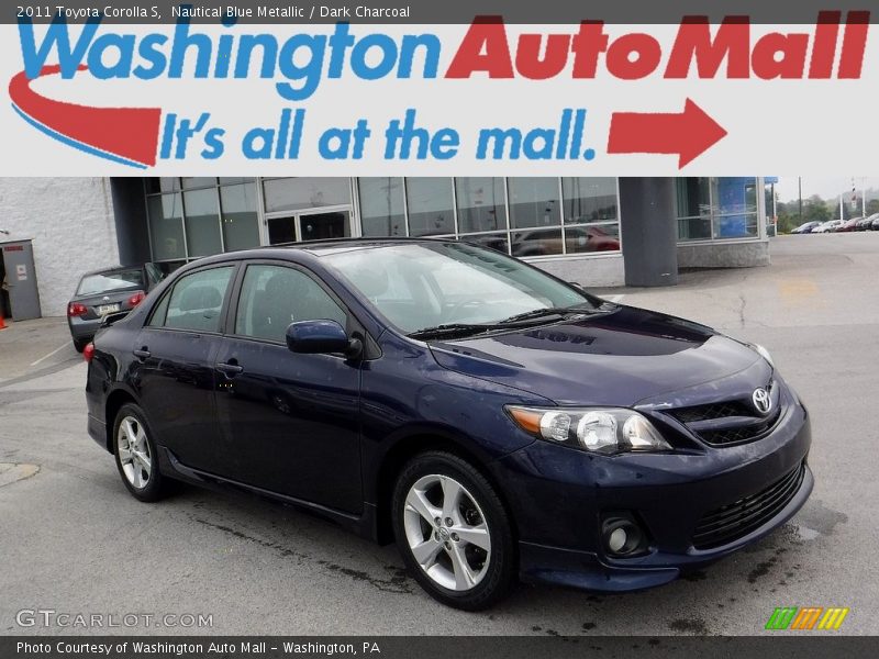Nautical Blue Metallic / Dark Charcoal 2011 Toyota Corolla S