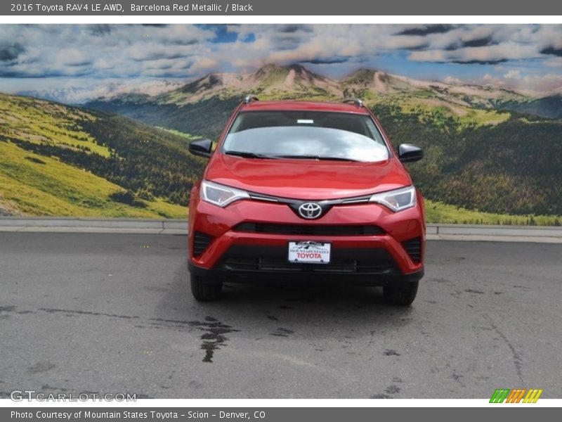 Barcelona Red Metallic / Black 2016 Toyota RAV4 LE AWD