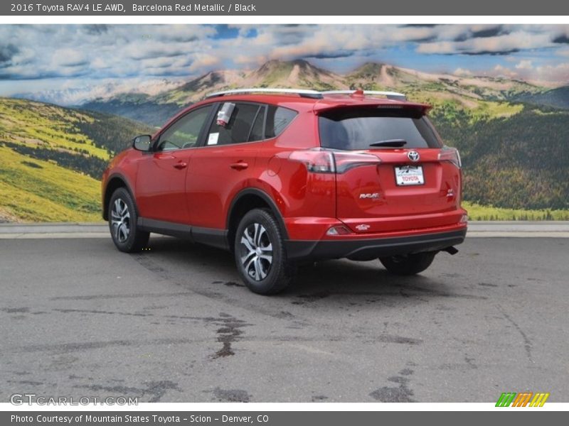 Barcelona Red Metallic / Black 2016 Toyota RAV4 LE AWD