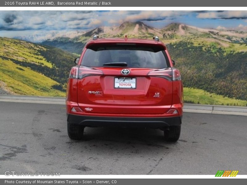 Barcelona Red Metallic / Black 2016 Toyota RAV4 LE AWD