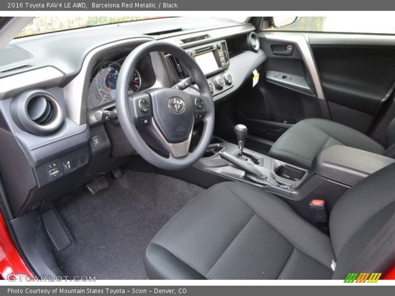Barcelona Red Metallic / Black 2016 Toyota RAV4 LE AWD