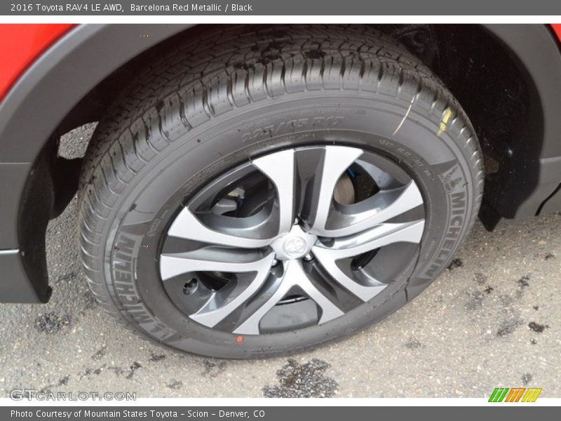 Barcelona Red Metallic / Black 2016 Toyota RAV4 LE AWD