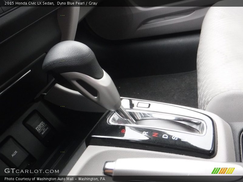 Dyno Blue Pearl / Gray 2015 Honda Civic LX Sedan