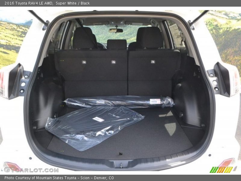 Super White / Black 2016 Toyota RAV4 LE AWD