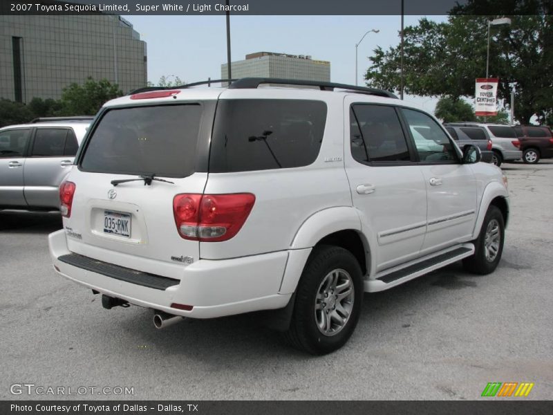 Super White / Light Charcoal 2007 Toyota Sequoia Limited