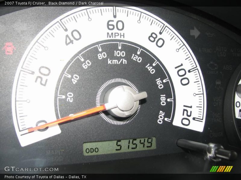 Black Diamond / Dark Charcoal 2007 Toyota FJ Cruiser