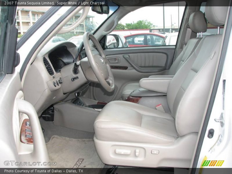 Super White / Light Charcoal 2007 Toyota Sequoia Limited