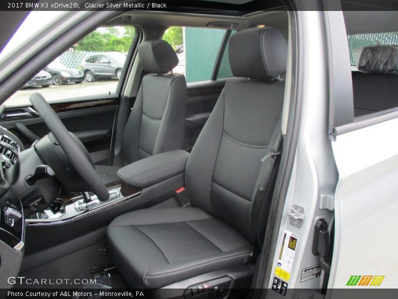 Glacier Silver Metallic / Black 2017 BMW X3 xDrive28i