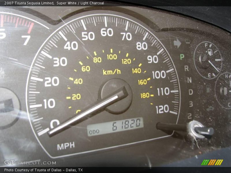 Super White / Light Charcoal 2007 Toyota Sequoia Limited