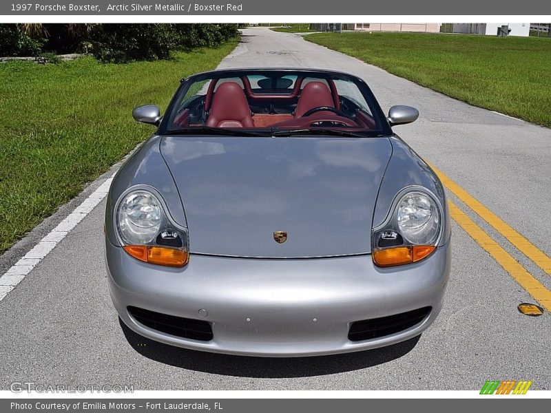 Arctic Silver Metallic / Boxster Red 1997 Porsche Boxster