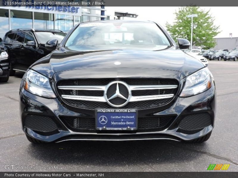 Black / Black 2016 Mercedes-Benz C 300 4Matic Sedan