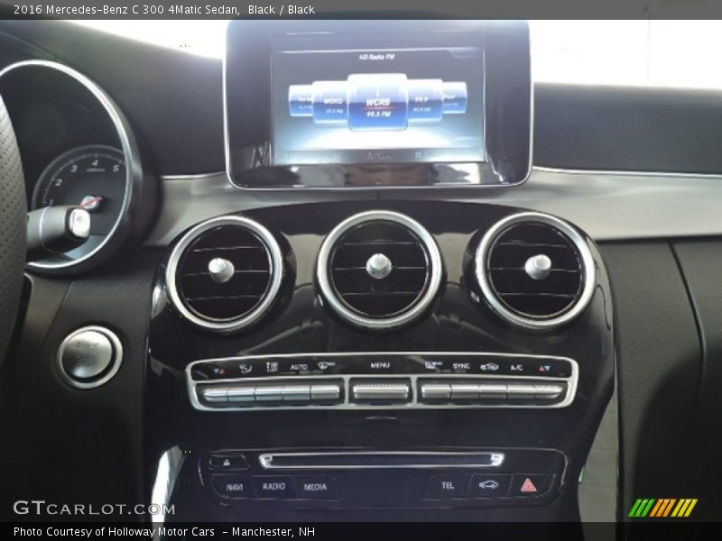 Black / Black 2016 Mercedes-Benz C 300 4Matic Sedan