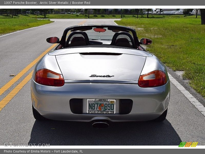 Arctic Silver Metallic / Boxster Red 1997 Porsche Boxster