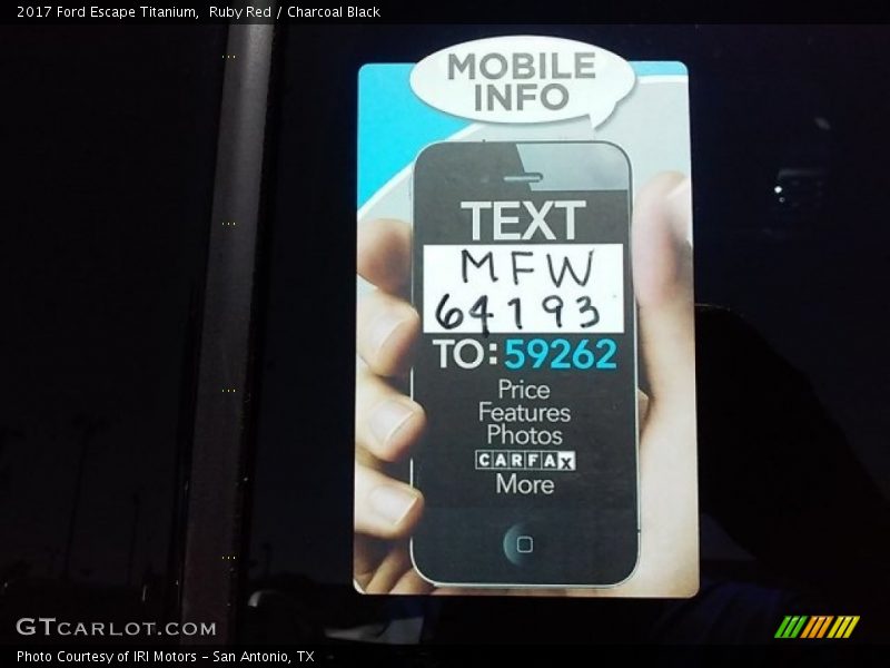 Ruby Red / Charcoal Black 2017 Ford Escape Titanium