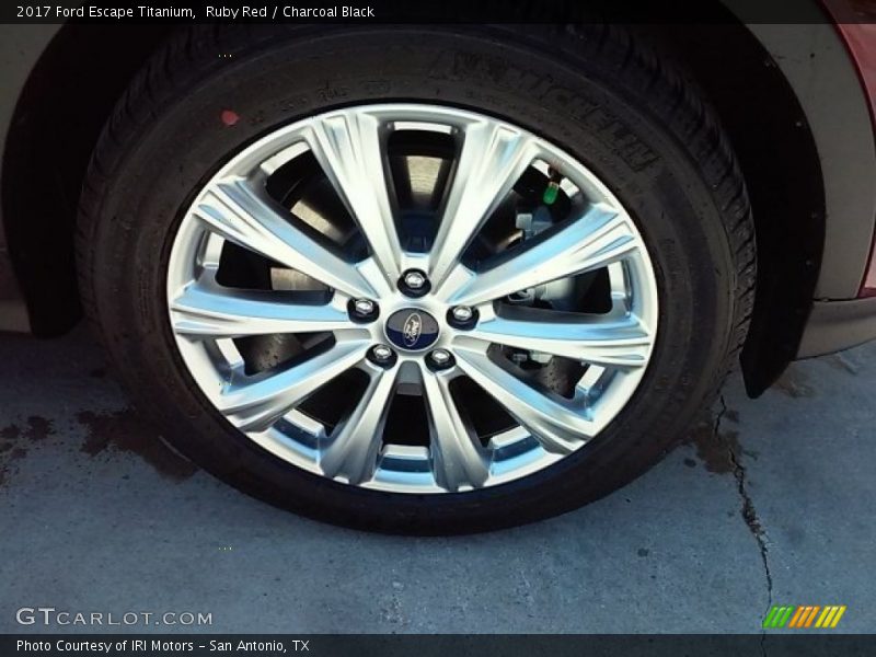 Ruby Red / Charcoal Black 2017 Ford Escape Titanium
