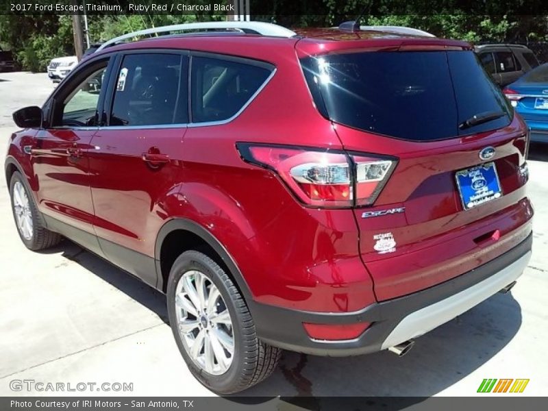 Ruby Red / Charcoal Black 2017 Ford Escape Titanium