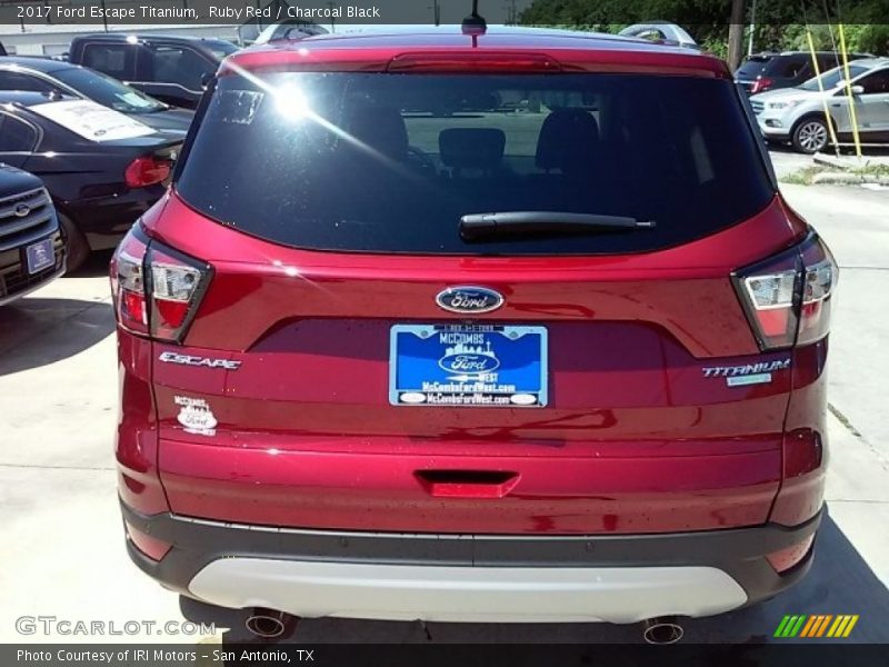 Ruby Red / Charcoal Black 2017 Ford Escape Titanium