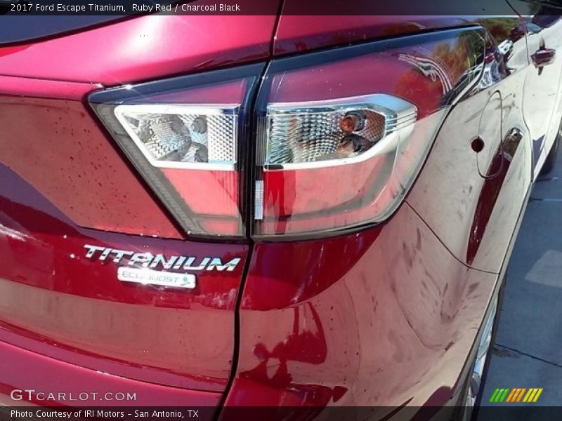 Ruby Red / Charcoal Black 2017 Ford Escape Titanium