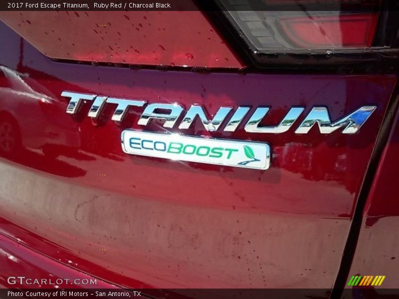 Ruby Red / Charcoal Black 2017 Ford Escape Titanium