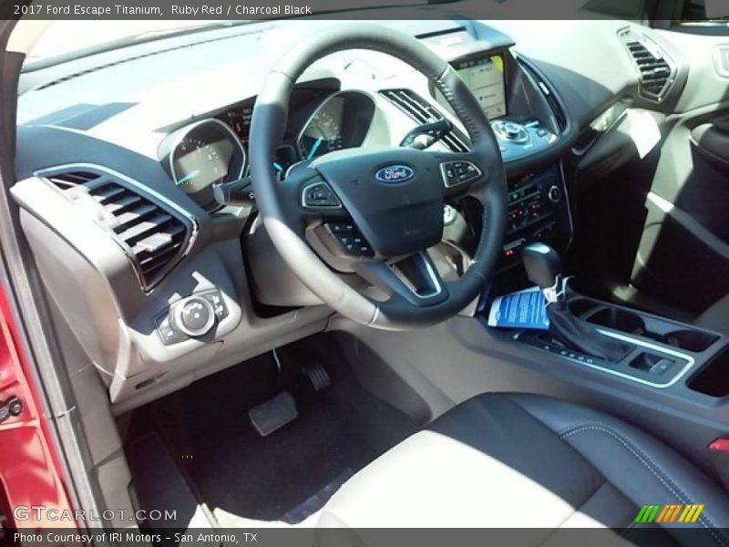 Ruby Red / Charcoal Black 2017 Ford Escape Titanium