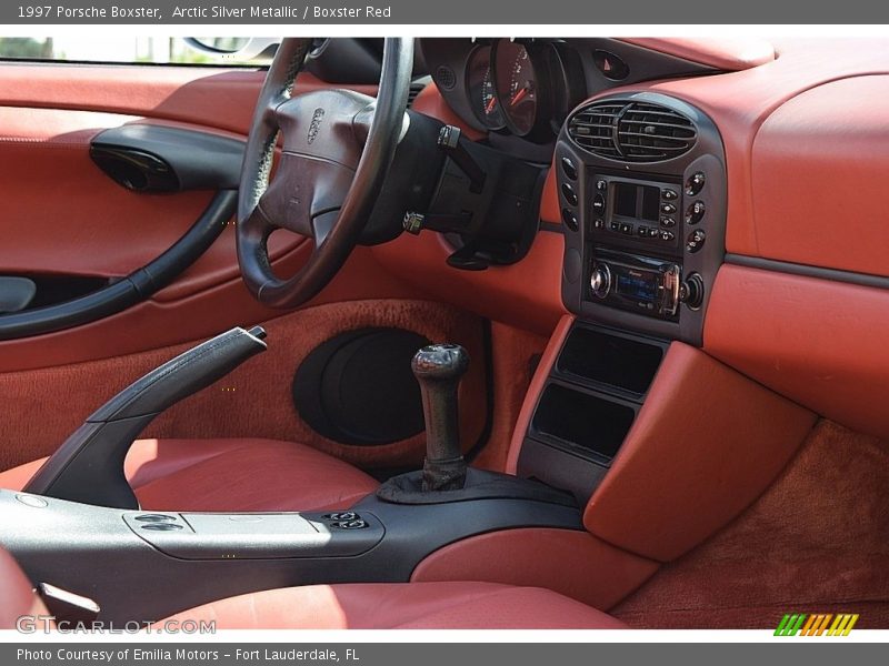 Arctic Silver Metallic / Boxster Red 1997 Porsche Boxster