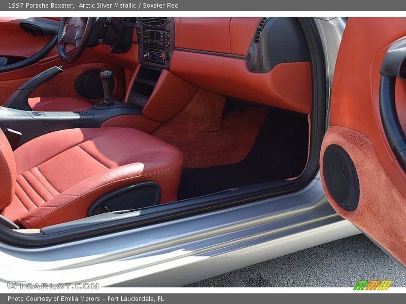 Arctic Silver Metallic / Boxster Red 1997 Porsche Boxster