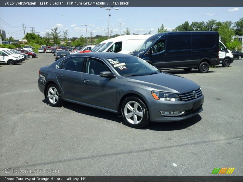 Platinum Gray Metallic / Titan Black 2015 Volkswagen Passat S Sedan