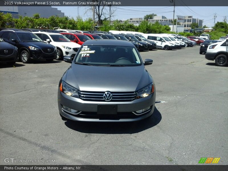 Platinum Gray Metallic / Titan Black 2015 Volkswagen Passat S Sedan