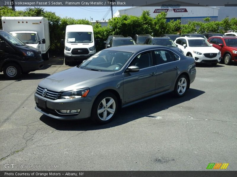 Platinum Gray Metallic / Titan Black 2015 Volkswagen Passat S Sedan