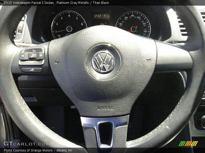 Platinum Gray Metallic / Titan Black 2015 Volkswagen Passat S Sedan