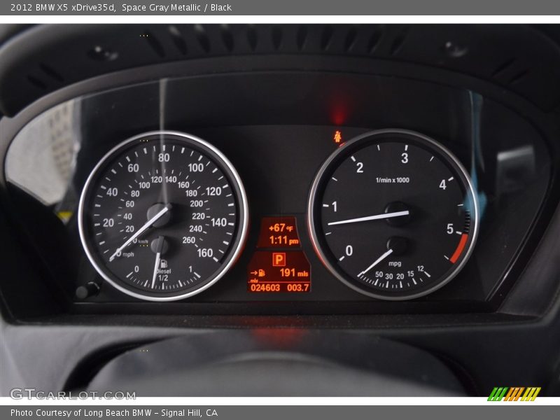Space Gray Metallic / Black 2012 BMW X5 xDrive35d