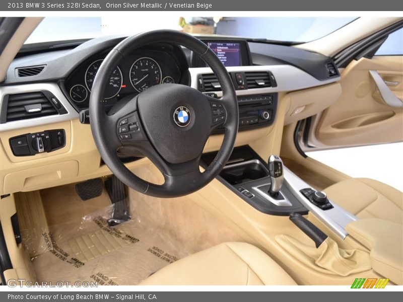 Orion Silver Metallic / Venetian Beige 2013 BMW 3 Series 328i Sedan