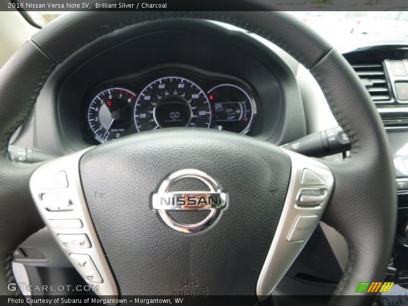 Brilliant Silver / Charcoal 2016 Nissan Versa Note SV