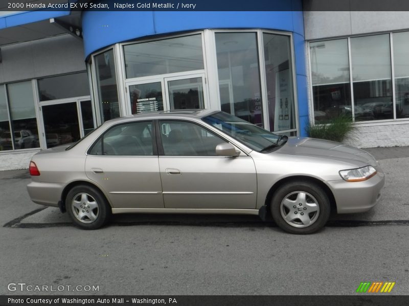 Naples Gold Metallic / Ivory 2000 Honda Accord EX V6 Sedan