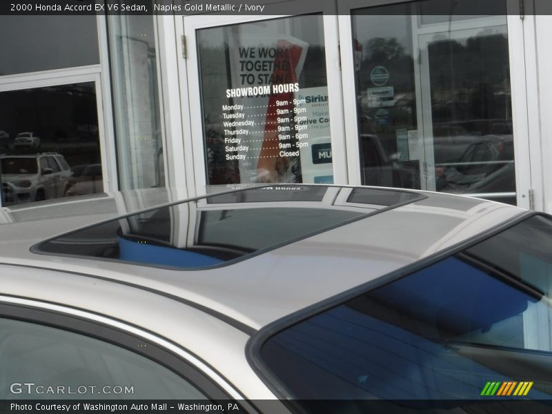 Naples Gold Metallic / Ivory 2000 Honda Accord EX V6 Sedan