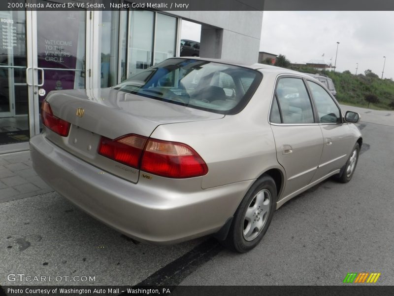 Naples Gold Metallic / Ivory 2000 Honda Accord EX V6 Sedan