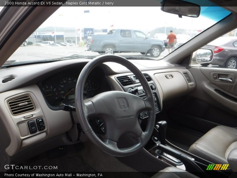 Naples Gold Metallic / Ivory 2000 Honda Accord EX V6 Sedan