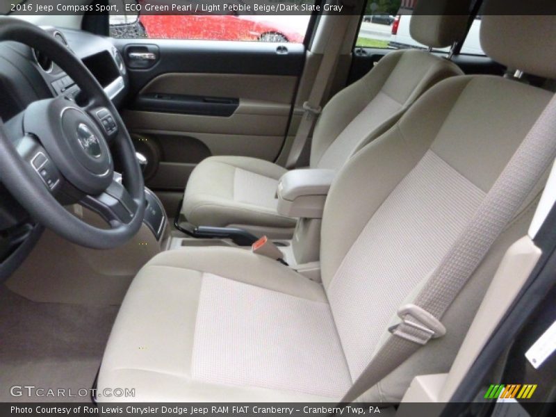 ECO Green Pearl / Light Pebble Beige/Dark Slate Gray 2016 Jeep Compass Sport