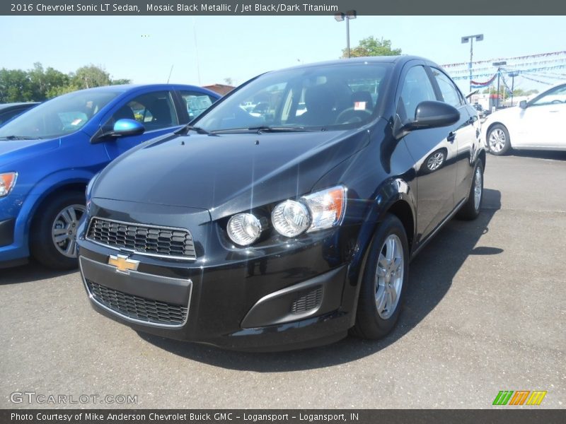 Mosaic Black Metallic / Jet Black/Dark Titanium 2016 Chevrolet Sonic LT Sedan
