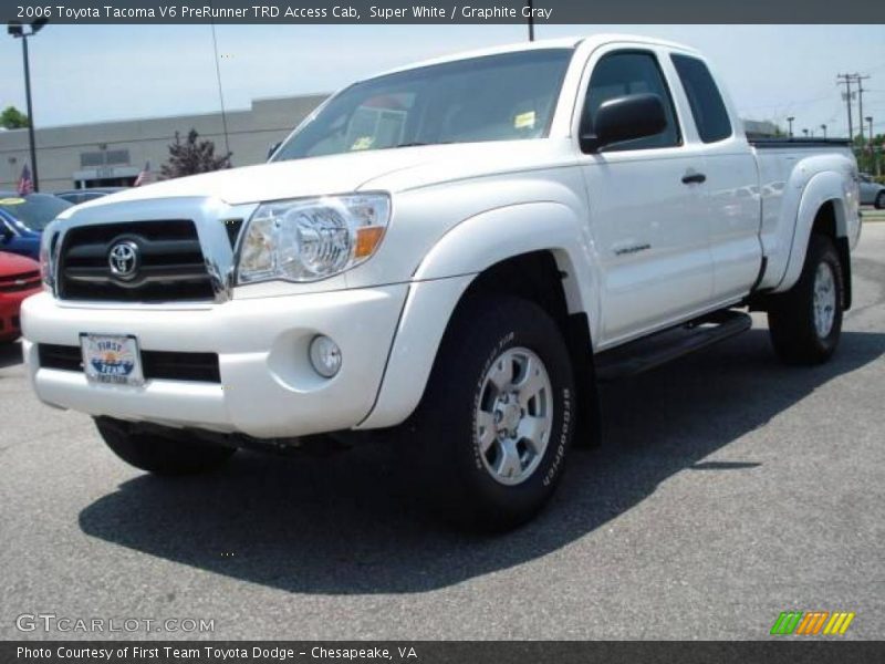Super White / Graphite Gray 2006 Toyota Tacoma V6 PreRunner TRD Access Cab