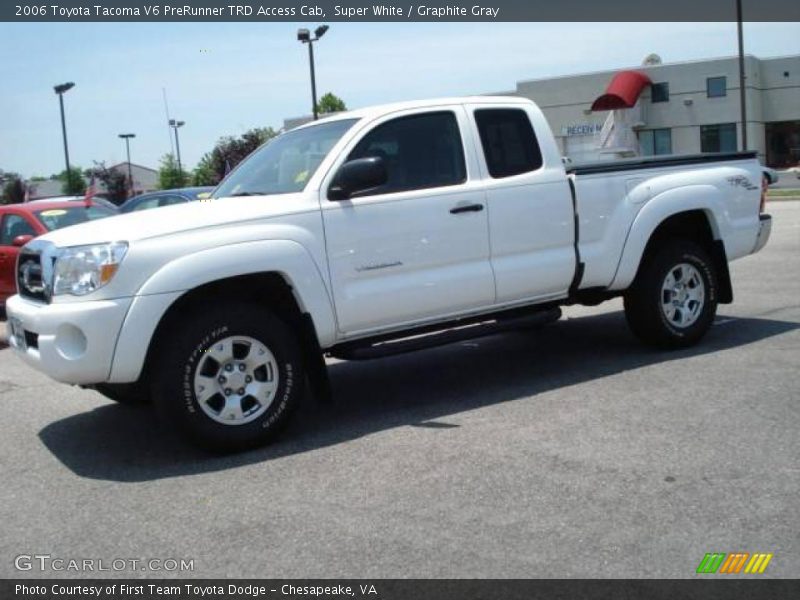 Super White / Graphite Gray 2006 Toyota Tacoma V6 PreRunner TRD Access Cab