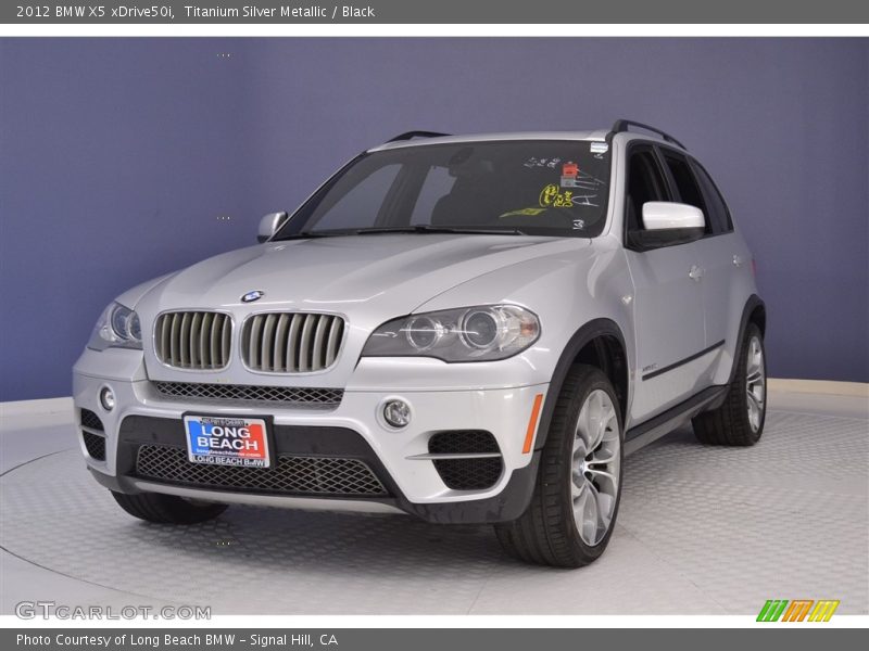 Titanium Silver Metallic / Black 2012 BMW X5 xDrive50i