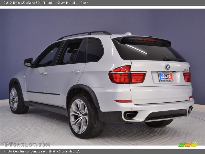 Titanium Silver Metallic / Black 2012 BMW X5 xDrive50i