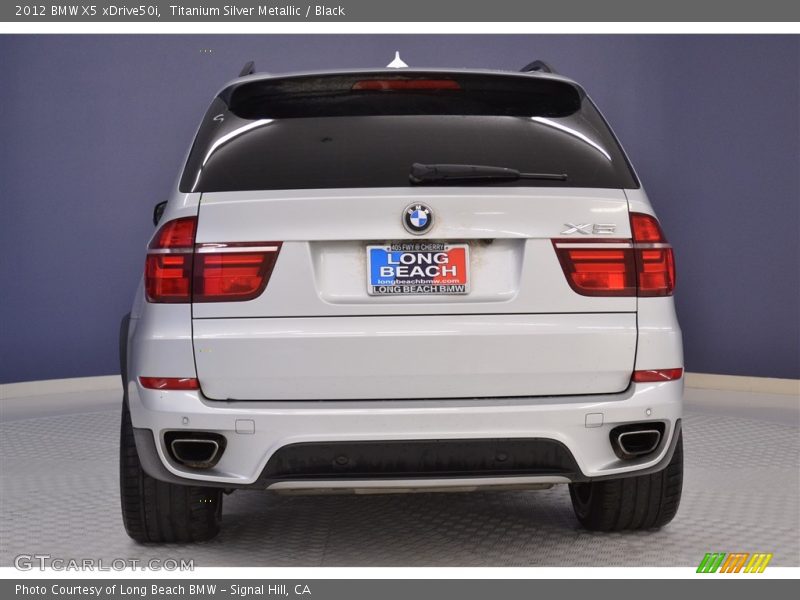 Titanium Silver Metallic / Black 2012 BMW X5 xDrive50i
