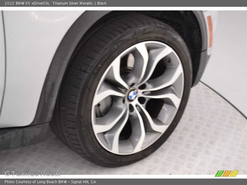 Titanium Silver Metallic / Black 2012 BMW X5 xDrive50i