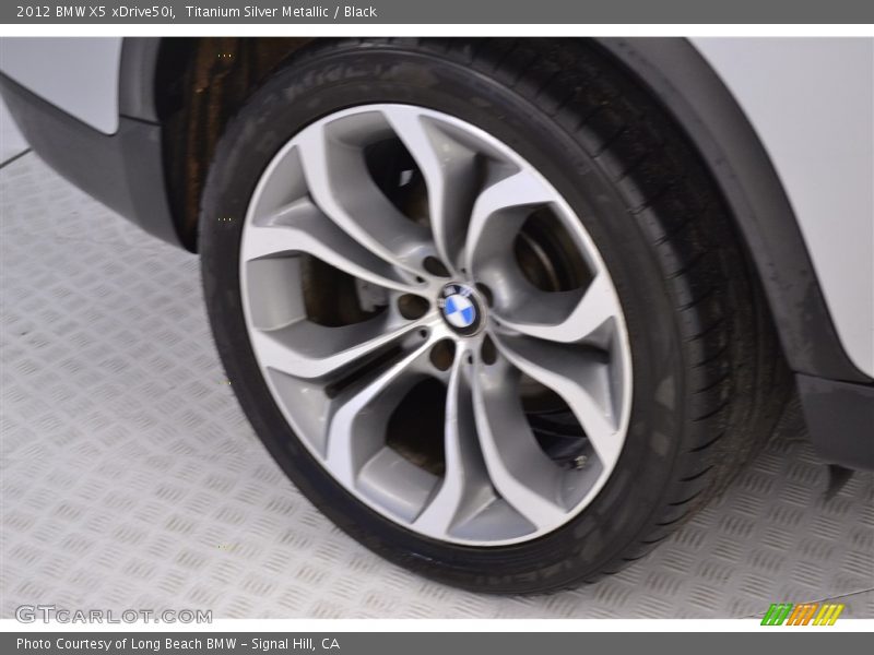 Titanium Silver Metallic / Black 2012 BMW X5 xDrive50i
