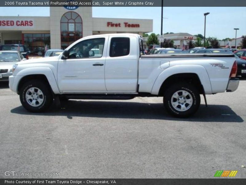 Super White / Graphite Gray 2006 Toyota Tacoma V6 PreRunner TRD Access Cab