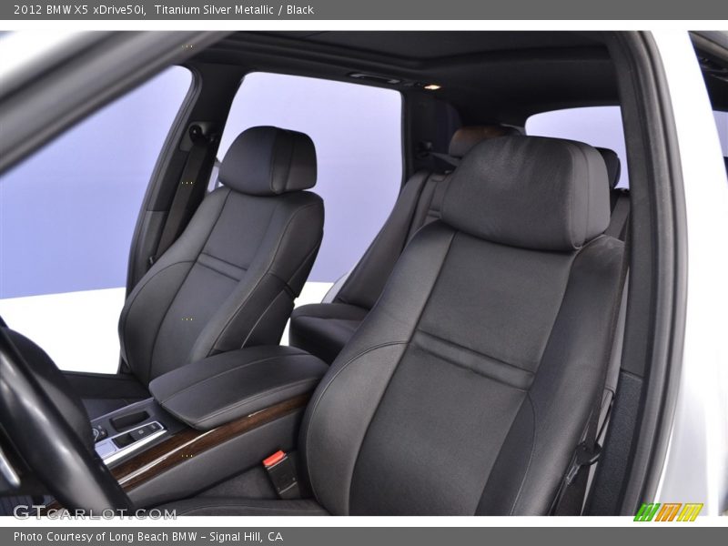 Titanium Silver Metallic / Black 2012 BMW X5 xDrive50i